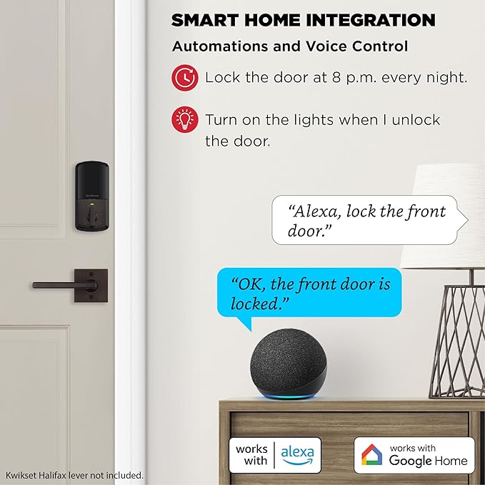 Kwikset Halo Wi-Fi Smart Lock, Keyless Entry Front Door Touchscreen Deadbolt, App Control, Grade AAA Certified, Easy Install No Hub, Venetian Bronze Finish, Digital Remote Lock Kwikset