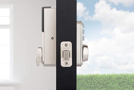 Kwikset 914 Traditional Keypad SmartCode Electronic Deadbolt Smart Lock featuring SmartKey Security and ZigBee 3.0 Technology in Satin Nickel, Large, 914TRL ZB 3.0 15 Kwikset