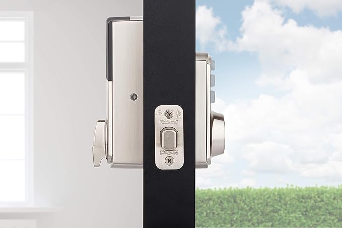 Kwikset 914 Traditional Keypad SmartCode Electronic Deadbolt Smart Lock featuring SmartKey Security and ZigBee 3.0 Technology in Satin Nickel, Large, 914TRL ZB 3.0 15 Kwikset