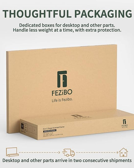 FEZIBO 63Inch L Shaped Standing Desk with Shelves, Large Storage Adjustable Desk with Triple Motors,Corner Desk Double Shelves with Light Strip, Black - LeafyLoom