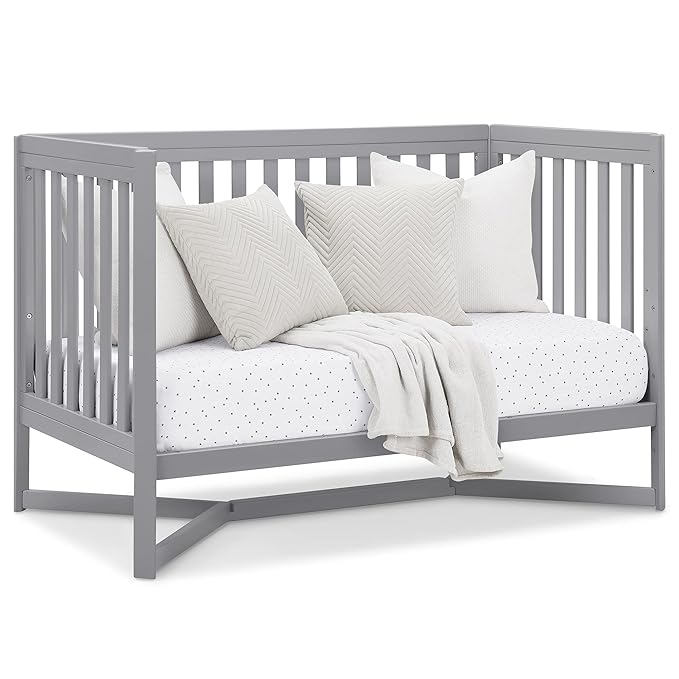Delta Children Tribeca 4-in-1 Baby Convertible Crib, Grey - LeafyLoom