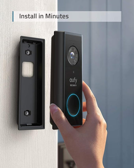 eufy Security, Video Doorbell S220 (Battery-Powered) Kit, Security Camera - 2K Resolution, 180-Day Battery Life, Encrypted Local Storage, No Monthly Fees, Built-in Storage, Motion Only Alert eufySecurity