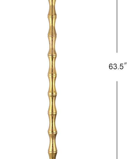 SAFAVIEH Lighting Collection Aurelia Farmhouse Antique Gold 64-inch Living Room Bedroom Home Office Standing Floor Lamp,Metal (LED Bulb Included) - LeafyLoom