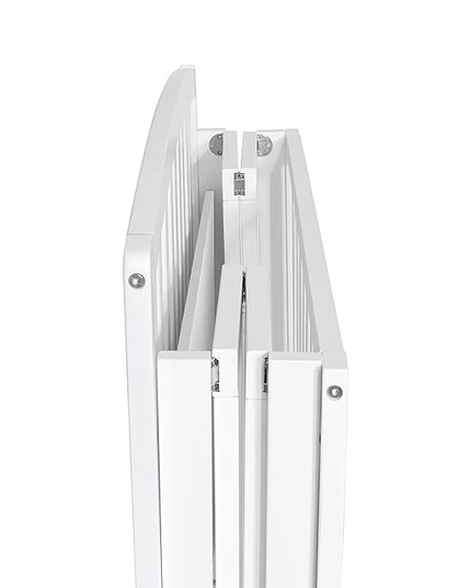 DaVinci Dylan Folding Portable 3-in-1 Convertible Mini Crib and Twin Bed in White, Greenguard Gold Certified - LeafyLoom