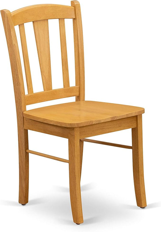 East West Furniture Oxford 5 Piece Modern Set Includes a Square Wooden Table and 4 Kitchen Dining Chairs, 36x36 Inch, Oak - LeafyLoom