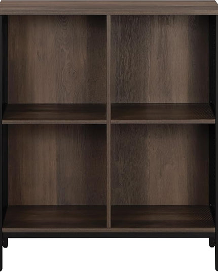 OSP Home Furnishings Ace Contemporary Modern Storage Cube Bookcase, 4 Cubes, Ozark Ash Finish - LeafyLoom