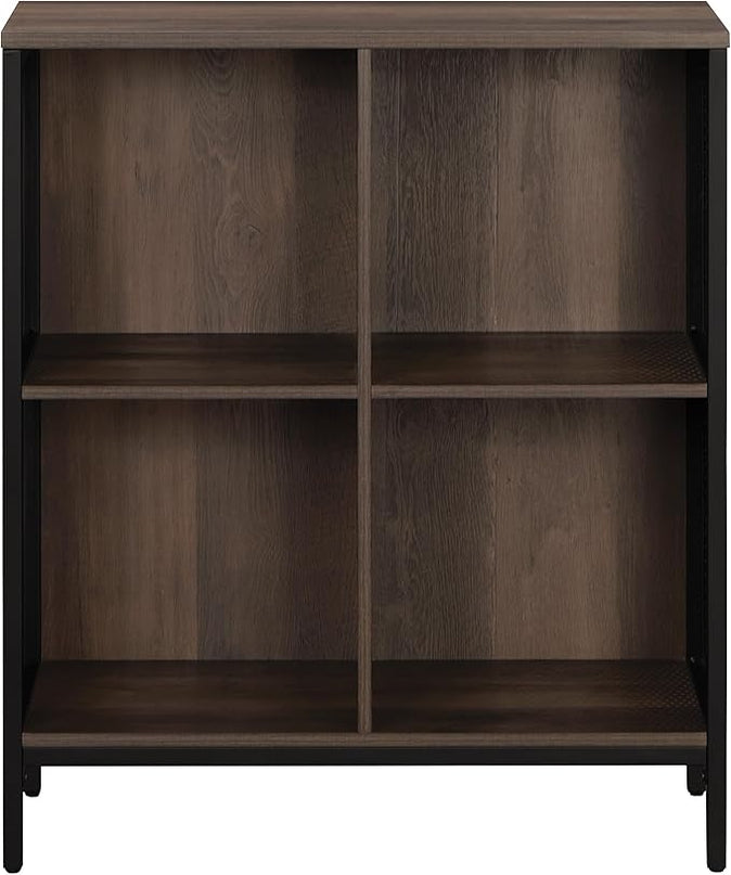 OSP Home Furnishings Ace Contemporary Modern Storage Cube Bookcase, 4 Cubes, Ozark Ash Finish - LeafyLoom