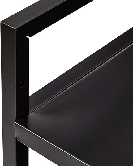 Amazon Basics 3-Tier Metal Rolling Cart, Black - LeafyLoom