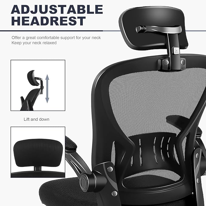 Office Chair Ergonomic Desk Chair Comfort Adjustable Height with Wheels，Lumbar Support Mesh Swivel Computer Home Office Study Task Chair Black (Black, 8 Pack) - LeafyLoom