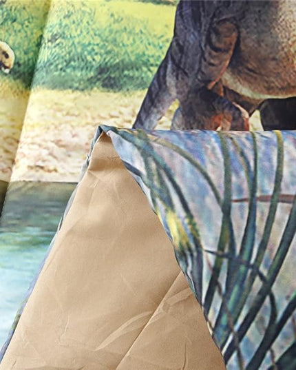 WINLIFE Dinosaur Comforter Set Twin Kids Bedding Set T-Rex Jurassic Jungle Dino Comforter Sets for Boys Teens, Lightweight Easy Care Bedding (2 Pieces, Twin) - LeafyLoom