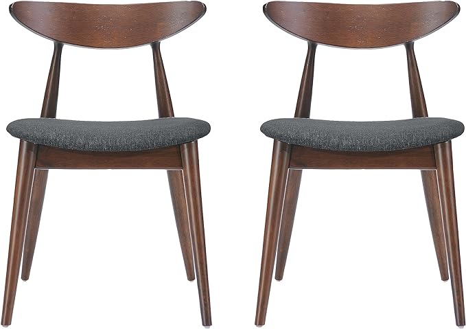 Christopher Knight Home Barron Fabric Dining Chairs, 2-Pcs Set, Charcoal - LeafyLoom