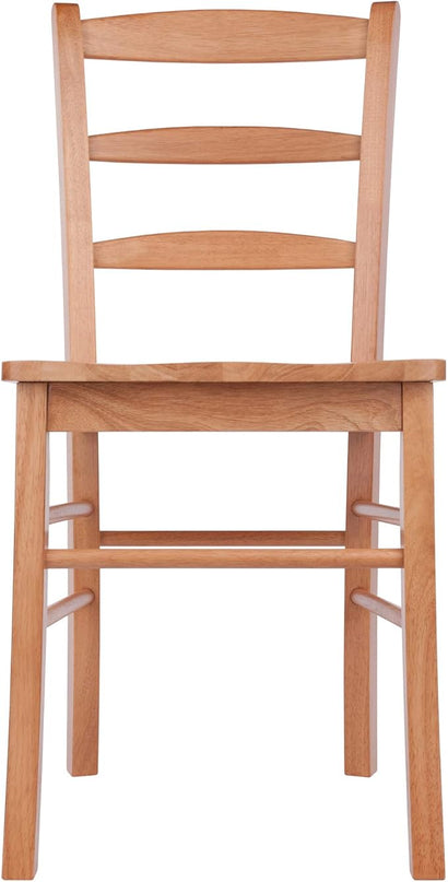 Winsome Wood Ladder Back Chair, Light Oak, 2 Pieces (34232), FURNITURE - LeafyLoom