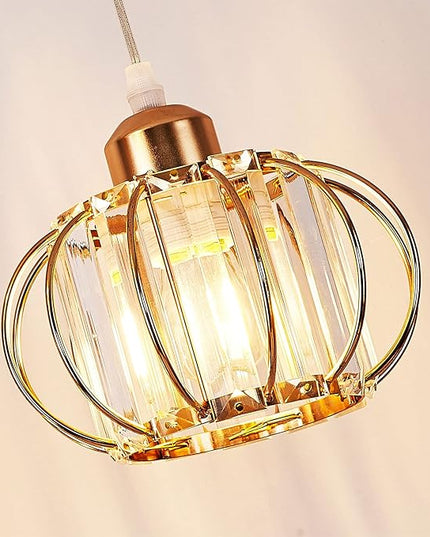 Hsyile KU300259 Industrial Style Crystal Tree Floor Lamp for Living Room,Bedroom,Office,Golden Floor Light,3 Lights - LeafyLoom