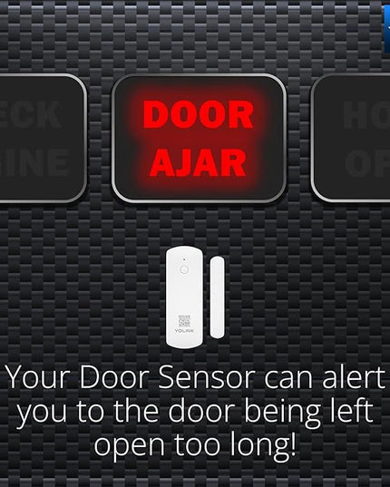 YoLink LoRa Smart Door Sensor Starter Kit: SpeakerHub Audio Hub & (3) Door Sensors - Up to 1/4 Mile Open-Air Range, Door Left-Open Reminders, up to 5 Year Battery Life, Alexa, IFTTT, Home Assistant YoLink