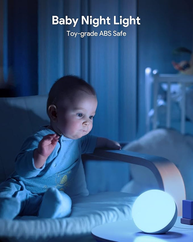 Hifree Touch Lamp, Multicolor Night Light for Kids, Small LED Table Lamp for Bedroom, Dimmable Bedside Lamp with Warm & White Light HifreeDirect