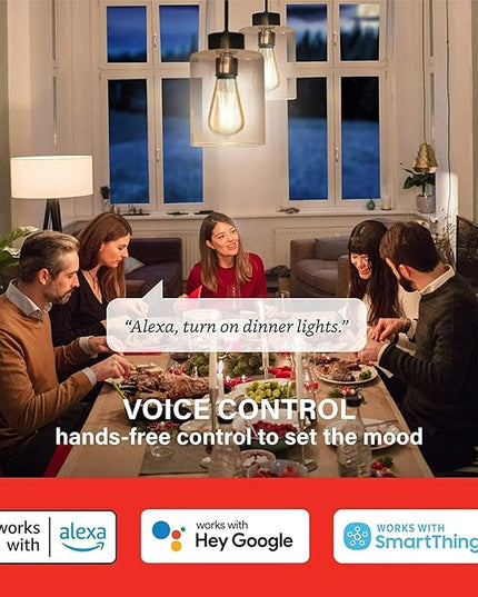 Sengled Smart Light Bulbs, Retro WiFi Light Bulbs, Vintage Filament Led light Bulbs, Smart Edison Bulbs That Work with Alexa & Google, ST19 Led Bulb 60 Watt Equivalent, 2000K E26 No Hub Required,4Pack Sengled
