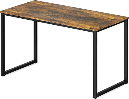 SHW Home Office 40-Inch Computer Desk, Rustic Brown - LeafyLoom