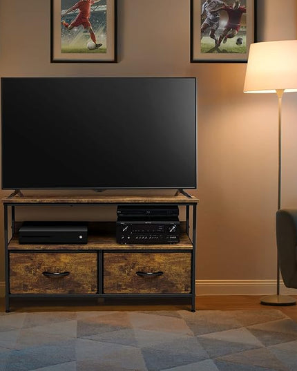Sorbus TV Stand Dresser with 2 Drawers - Television Riser Chest with Storage - Bedroom, Living Room, Closet, & Dorm Furniture - LeafyLoom