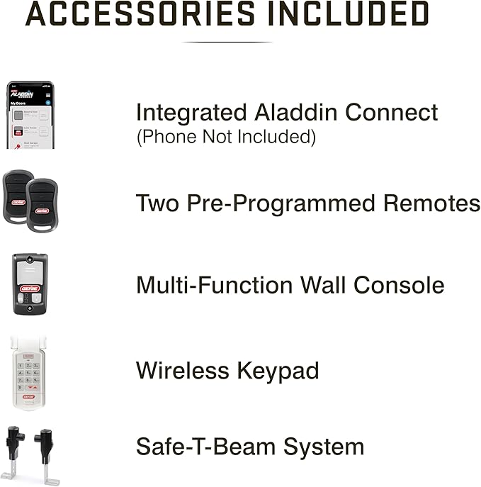 Genie QuietLift Connect – WiFi Smart Garage Door Opener with Added Wireless Keypad, ¾ HPC Smart Belt Drive – Compatible with Alexa and Google Assistant, Model 3053-TKV GENIE