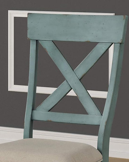 NicBex Haerin-SD-00174-LWJ Dining Chairs, 23.5"x18.3"x38.8", Blue - LeafyLoom