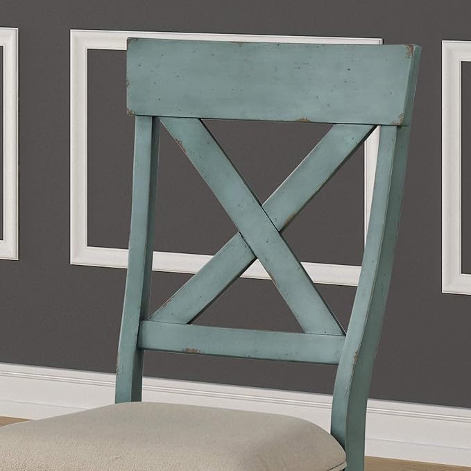 NicBex Haerin-SD-00174-LWJ Dining Chairs, 23.5"x18.3"x38.8", Blue - LeafyLoom