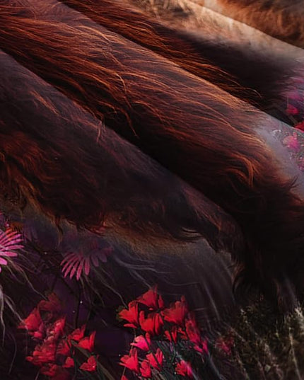 Cow Print Comforter Set Full Size Cherry Blossoms Cow Bedding Set Farmhouse Animals Quilt Bed Set with 1 Comforter and 2 Pillowcases - LeafyLoom