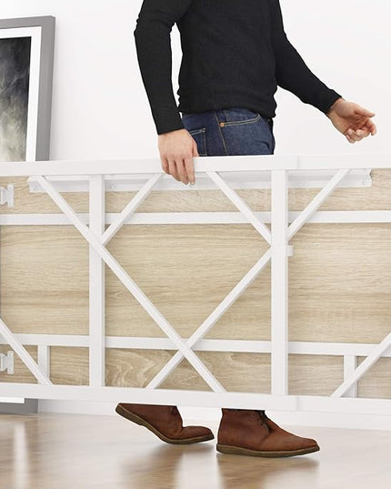 Elephance 40" Folding Computer Desk No Assembly Needed Foldable Small Home Office Desk Study Writing Desk Gaming Table for Small Space (Beige) - LeafyLoom