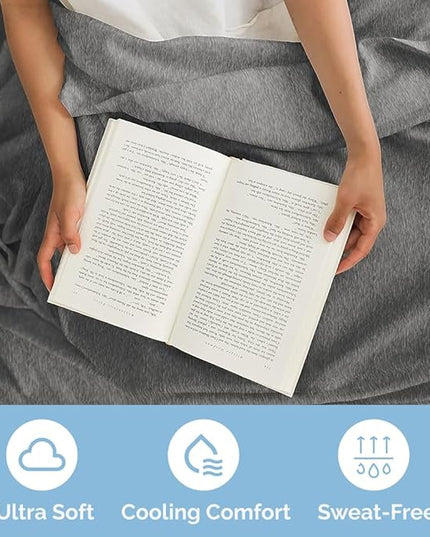 Twin XL Size 3 Piece Sheet Set - Comfy Breathable & Cooling Sheets - Hotel Luxury Bed Sheets for Women & Men - Deep Pockets, Easy-Fit, Soft & Wrinkle Free Sheets - Heathered Grey Oeko-Tex Bed Sheets - LeafyLoom