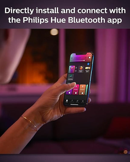 Philips Hue Smart 100W A21 LED Bulb - White and Color Ambiance Color-Changing Light - 4 Pack - 1600LM - E26 - Indoor - Control with Hue App - Works with Alexa, Google Assistant and Apple Homekit. PhilipsHue