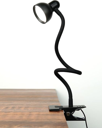 Clip on Light Reading Light for Bed 3 Color Modes 10 Dimmable Brightness Eye Care Clamp Desk Lamp Flexible Gooseneck Book Light for Reading in Bed Desk Light for Bed Headboard Computer - LeafyLoom