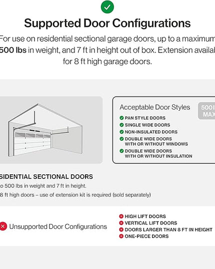Genie QuietLift Connect – WiFi Smart Garage Door Opener with Added Wireless Keypad, ¾ HPC Smart Belt Drive – Compatible with Alexa and Google Assistant, Model 3053-TKV GENIE