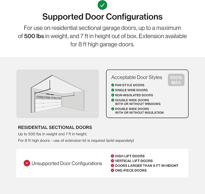 Genie QuietLift Connect – WiFi Smart Garage Door Opener with Added Wireless Keypad, ¾ HPC Smart Belt Drive – Compatible with Alexa and Google Assistant, Model 3053-TKV GENIE