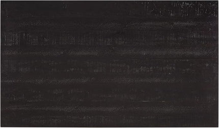 Wood Rectangular Dining Set for 6, includes 1 Table with Cross-Legged Trestle Base, 4 Upholstered High Back Chairs & 1 Bench, Farmhouse Style, Espresso, 72" L x 42" W x 30" H - LeafyLoom