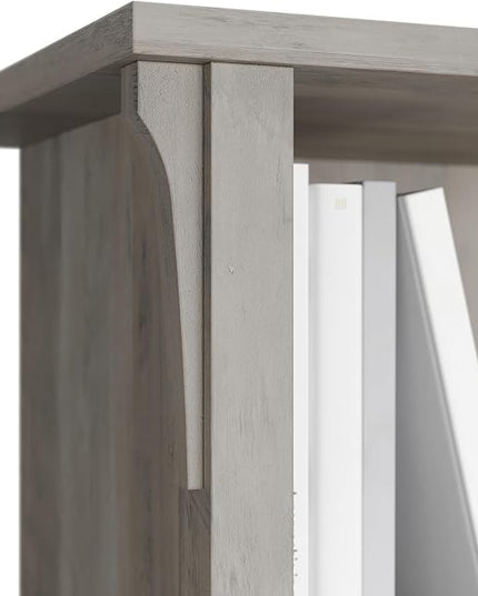 Bush Furniture Salinas 6 Cube Organizer in Driftwood Gray - LeafyLoom