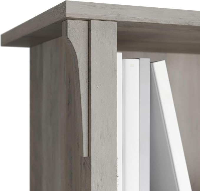 Bush Furniture Salinas 6 Cube Organizer in Driftwood Gray - LeafyLoom