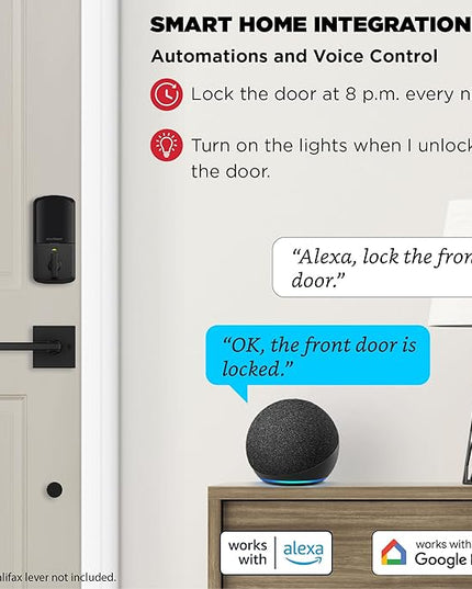 Kwikset Halo Wi-Fi Smart Lock, Keyless Entry Front Door Touchscreen Deadbolt, Matte Black Finish, Grade AAA Certified, UL Listed, Easy Install No Hub, App Control, Digital Remote Lock Kwikset