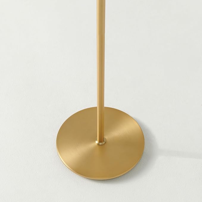 Brightech Gemini Floor Lamp, Dimmable Standing Lamp with Two Lights for Bedroom Reading, Modern Tall Tree Lamp for Offices, Mid-Century LED Lamp for Living Rooms, Great Living Room Decor - Gold/Brass - LeafyLoom