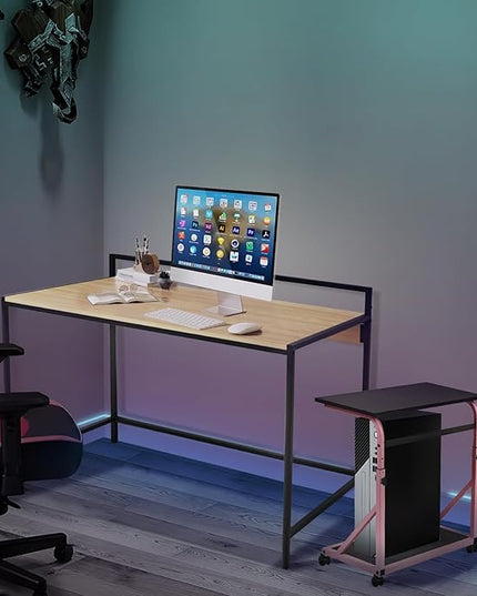 42 inches Computer Desk, Home Office Desks, Small Desk for Bedroom, Modern Simple Style Laptop Table, Study Student Writing Desk, Nature - LeafyLoom