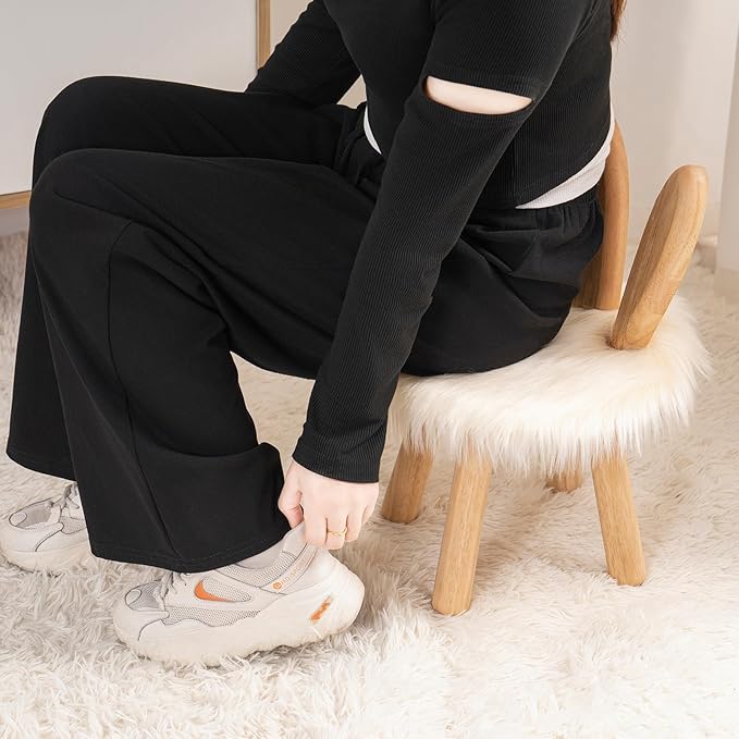 Wooden Toddler Chair Rabbit Stool Suitable for A Variety of Color Rest Stool for Any Room Decoration Game Room Cute Chair - LeafyLoom
