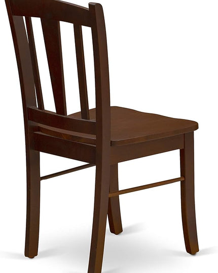 East West Furniture Oxford 5 Piece Room Furniture Set Includes a Square Kitchen Table and 4 Dining Chairs, 36x36 Inch, Mahogany - LeafyLoom