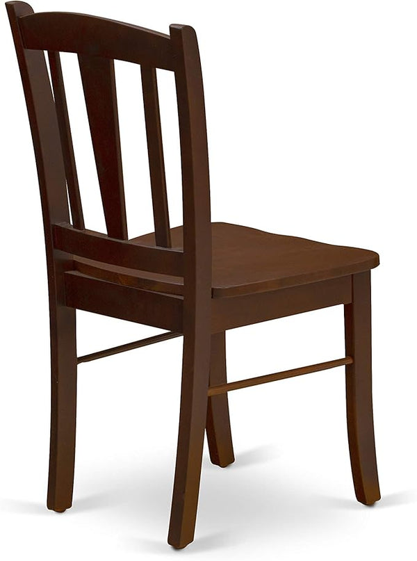 East West Furniture Oxford 5 Piece Room Furniture Set Includes a Square Kitchen Table and 4 Dining Chairs, 36x36 Inch, Mahogany - LeafyLoom