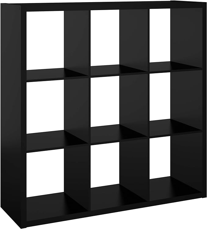 ClosetMaid 4593 Decorative Open Back 9-Cube Storage Organizer, Black - LeafyLoom