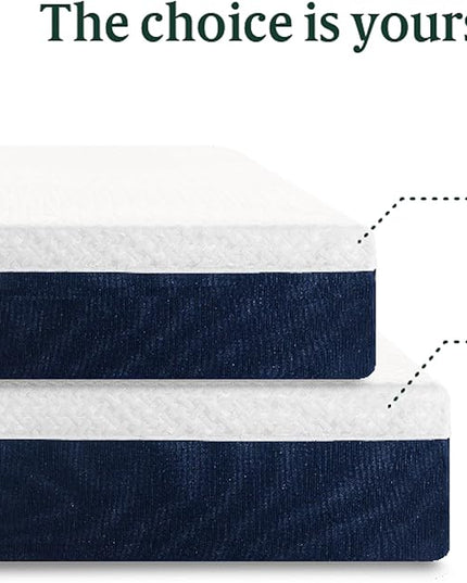 ZINUS 10 Inch Cooling Comfort Hybrid Mattress [New Version], King, Fiberglass Free, Medium Firm Feel, Motion Isolation, Certified Safe Foams & Fabric, Mattress in A Box - LeafyLoom