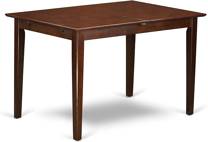 East West Furniture PSCL3-MAH-W 3 Piece Room Furniture Set Contains a Rectangle Wooden Table with Butterfly Leaf and 2 Kitchen Dining Chairs, 32x60 Inch - LeafyLoom