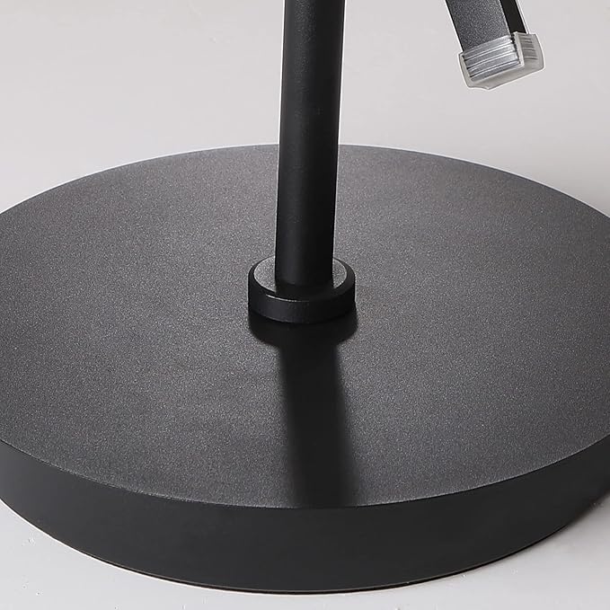 Modern Floor Lamps for Living Room Bright Lighting LED 33w 53in with Remote 3 Colors Dimmable Unique Office Corner Lamp Black Arc Spiral Floor Lamp - LeafyLoom