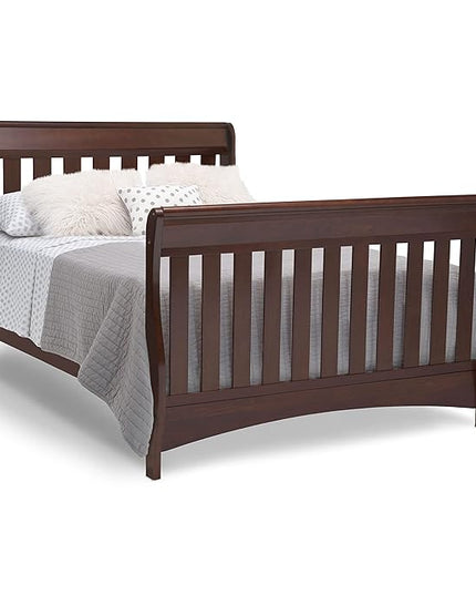 Delta Children Bentley S Series 4-in-1 Convertible Baby Crib, Chocolate - LeafyLoom