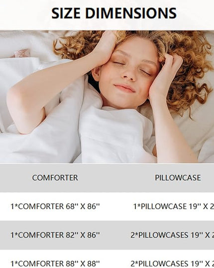 Butterfly Comforter for Girls Teen, 3D Printed Novel Bedding Set Queen Size, Cute Animals Pattern Purple Comforter Set Soft Breathable Microfiber Quilt for All Season 3Pcs with Pillowcases - LeafyLoom