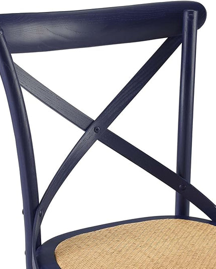 Modway Gear Side Set of 2, Two Dining Chairs, Midnight Blue - LeafyLoom