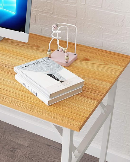 Computer Desk,55" Modern Simple Style Folding Tables,Home Office Writing Desk, Space Saving Foldable Table, No Install Needed - LeafyLoom