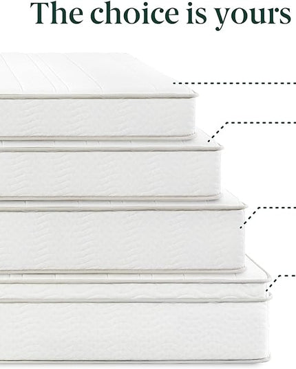 ZINUS 6 Inch Foam and Spring Hybrid Mattress [New Version], Full, Fiberglass free, Medium Firmness, Durable Support, Certified Safe Foams & Fabric, Mattress in A Box - LeafyLoom